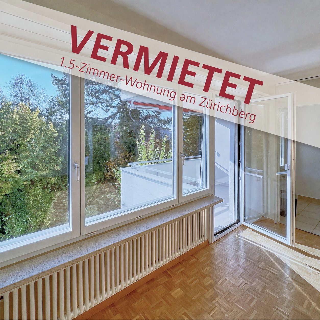 1.5-Zimmer-Stadtwohnung mit grossem Balkon an ruhiger Lage (inkl. Tiefgaragenplatz)