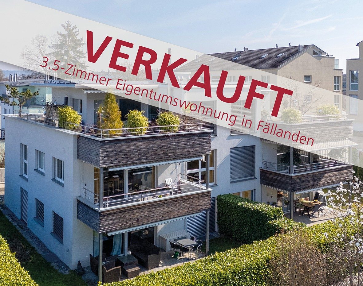Stilvolles Wohnen in Fällanden - 3.5 Zimmer Eigentumswohnung in Seenähe