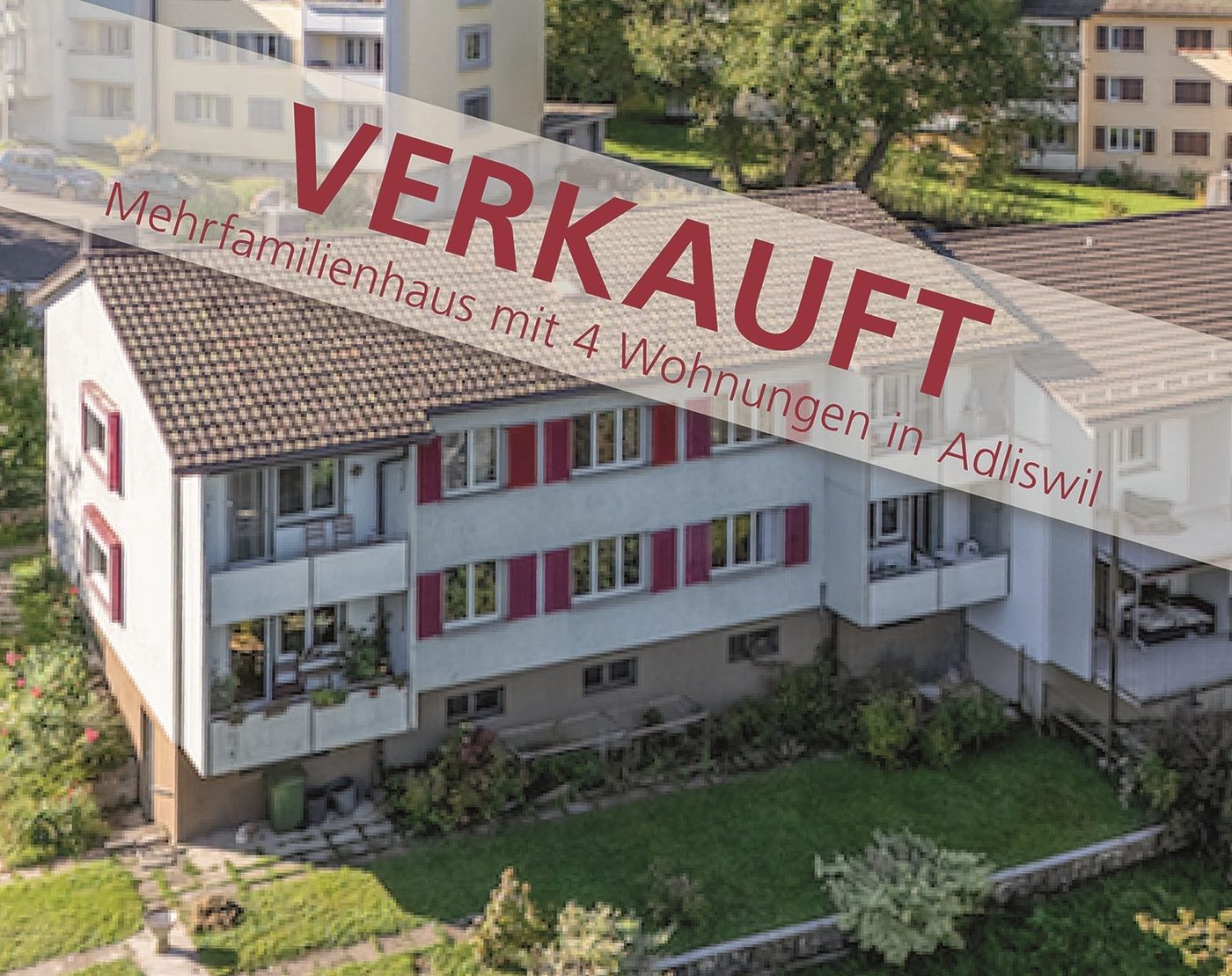 Mehrfamilienhaus mit 4 Wohnungen und Aufstockpotential in Adliswil